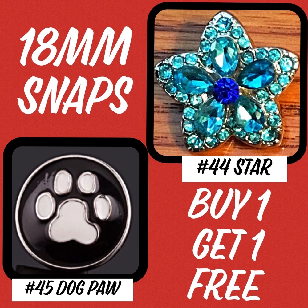 Specialty Snaps fit most brands of 18mm Jewelry